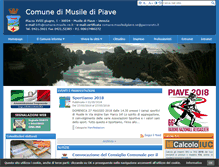 Tablet Screenshot of comune.musile.ve.it